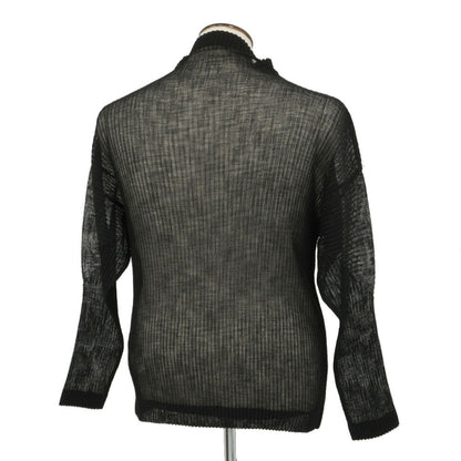 【中古】オム プリッセ イッセイミヤケ HOMME PLISSE ISSEY MIYAKE 2026年秋冬 プリーツ メッシュ オフタートル 長袖カットソー ブラック【サイズ表記なし（L位）】【 状態ランクA 】【 メンズ 】
