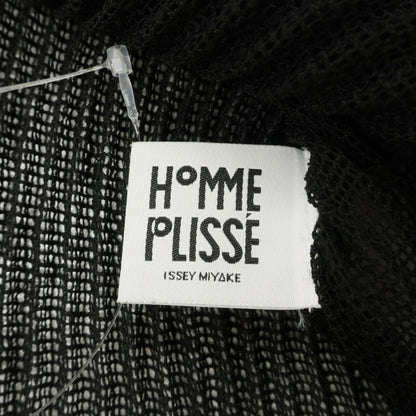 【中古】オム プリッセ イッセイミヤケ HOMME PLISSE ISSEY MIYAKE 2026年秋冬 プリーツ メッシュ オフタートル 長袖カットソー ブラック【サイズ表記なし（L位）】【 状態ランクA 】【 メンズ 】