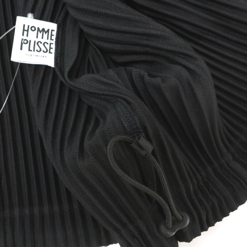 【中古】オム プリッセ イッセイミヤケ HOMME PLISSE ISSEY MIYAKE 2026年秋冬 プリーツ ダブルジップ パーカー ブラック【サイズ表記なし（L位）】【 状態ランクA 】【 メンズ 】
