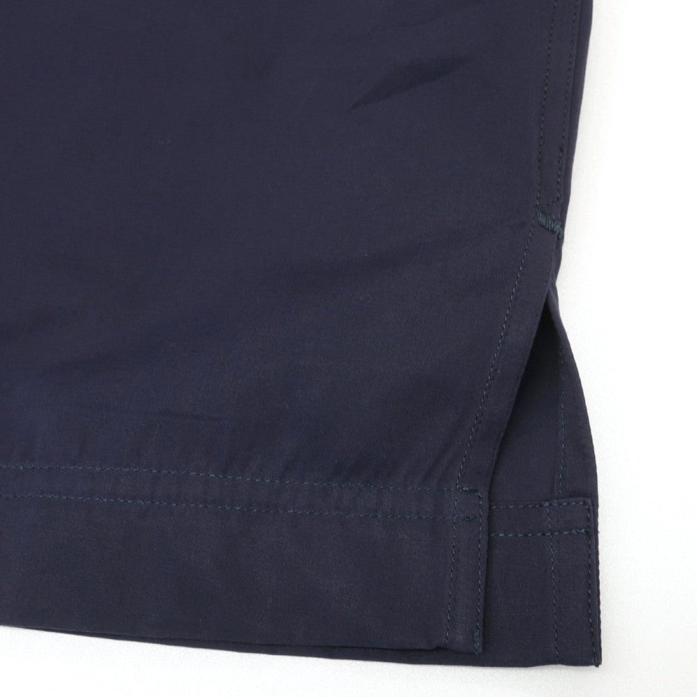 【中古】ラルディーニ LARDINI コットン ワイドカラー プルオーバー 半袖シャツ ネイビー【サイズM】【 状態ランクB 】【 メンズ 】