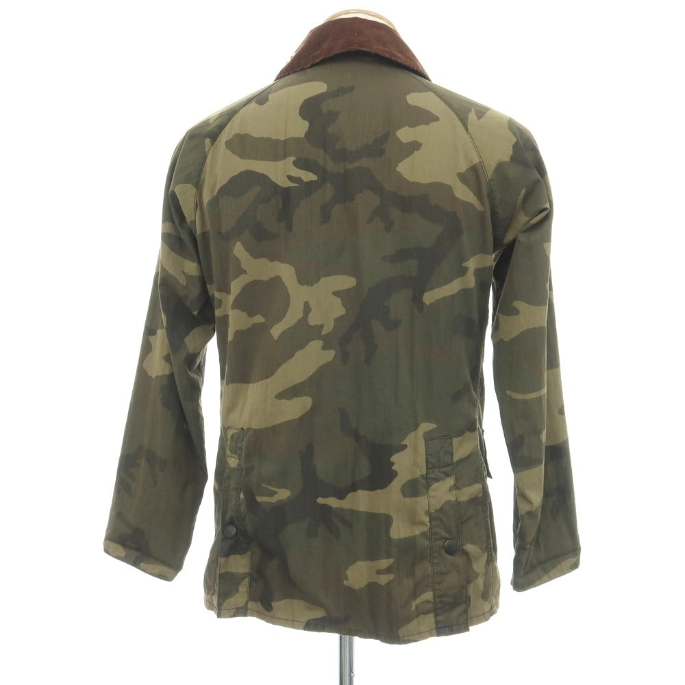 【中古】バブアー Barbour コットンナイロン カモフラージュ柄 ビデイルジャケット フィールドジャケット オリーブ系【サイズS】【 状態ランクC 】【 メンズ 】