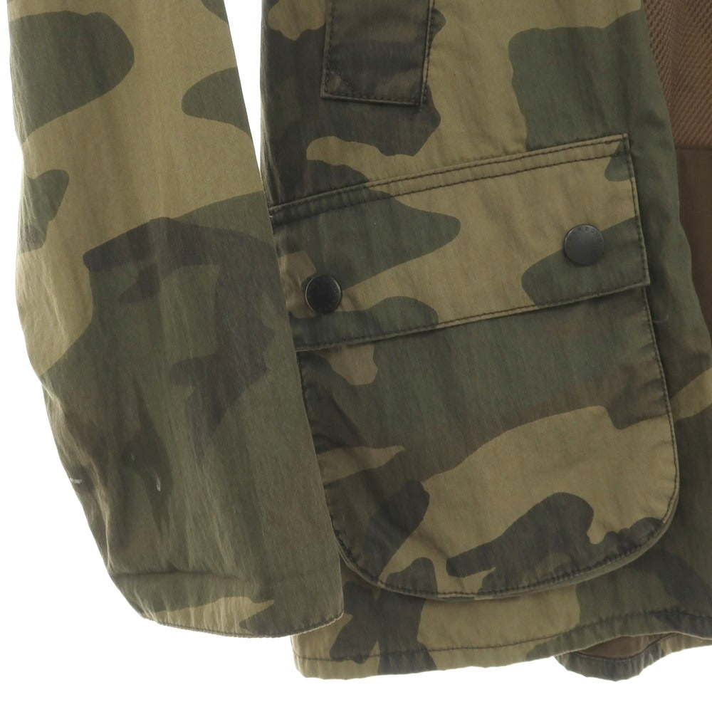 【中古】バブアー Barbour コットンナイロン カモフラージュ柄 ビデイルジャケット フィールドジャケット オリーブ系【サイズS】【 状態ランクC 】【 メンズ 】