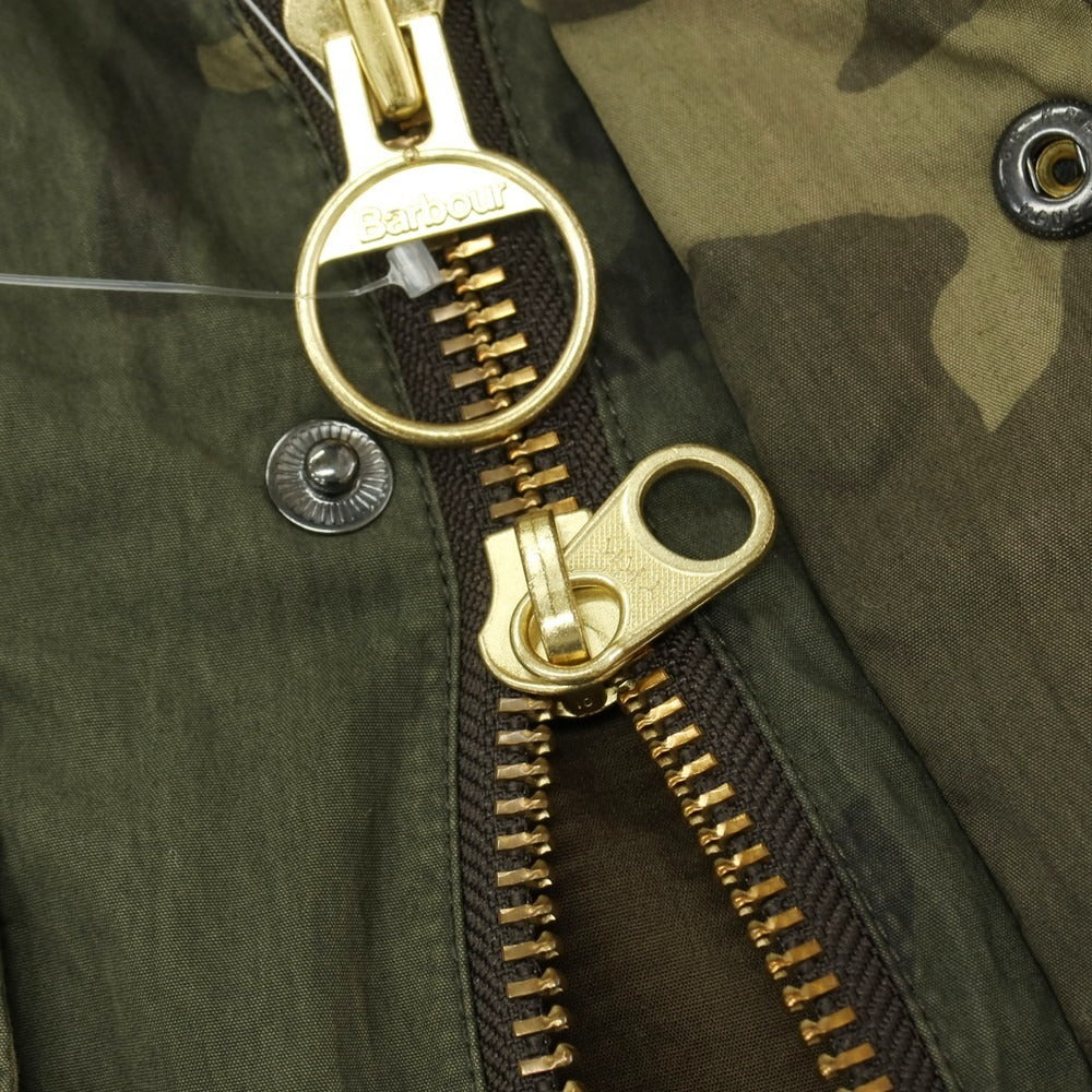 【中古】バブアー Barbour コットンナイロン カモフラージュ柄 ビデイルジャケット フィールドジャケット オリーブ系【サイズS】【 状態ランクC 】【 メンズ 】