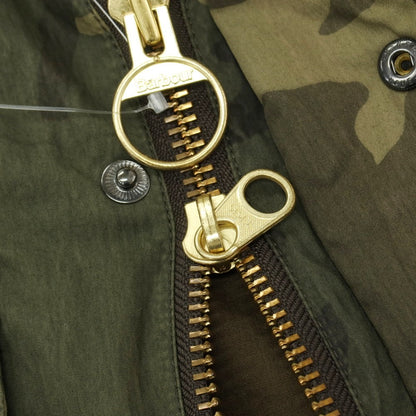 【中古】バブアー Barbour コットンナイロン カモフラージュ柄 ビデイルジャケット フィールドジャケット オリーブ系【サイズS】【 状態ランクC 】【 メンズ 】