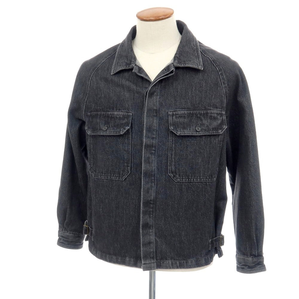 【中古】オリアン ORIAN Lagunare コットン デニムジャケット ブラック【サイズM】【 状態ランクB 】【 メンズ 】