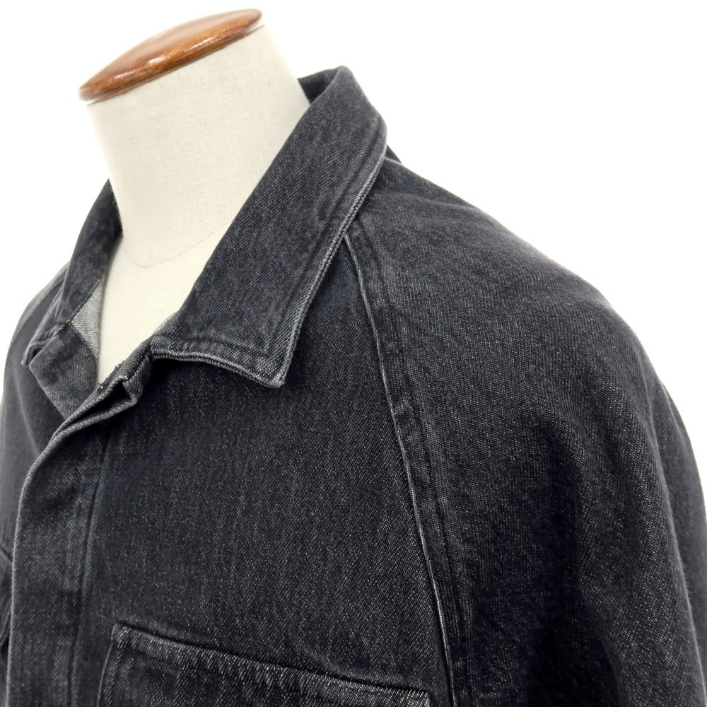 【中古】オリアン ORIAN Lagunare コットン デニムジャケット ブラック【サイズM】【 状態ランクB 】【 メンズ 】