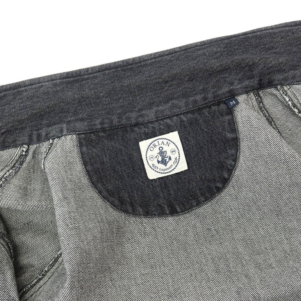 【中古】オリアン ORIAN Lagunare コットン デニムジャケット ブラック【サイズM】【 状態ランクB 】【 メンズ 】