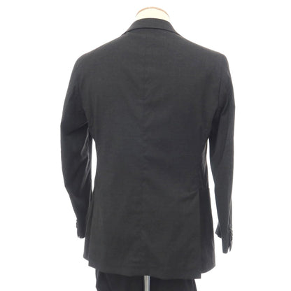 【中古】タリアトーレ TAGLIATORE ストレッチ ウールレーヨン 2つボタンスーツ セットアップ チャコール【サイズ44/R】【 状態ランクB 】【 メンズ 】