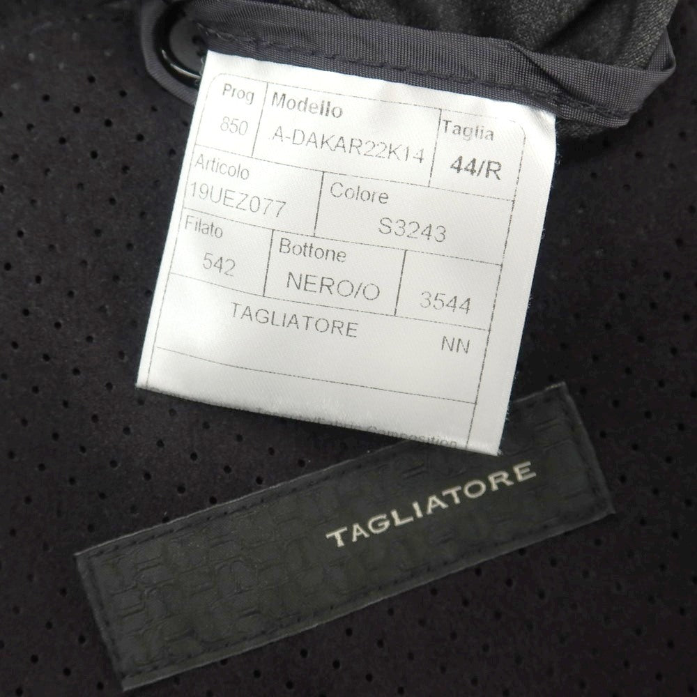 【中古】タリアトーレ TAGLIATORE ストレッチ ウールレーヨン 2つボタンスーツ セットアップ チャコール【サイズ44/R】【 状態ランクB 】【 メンズ 】