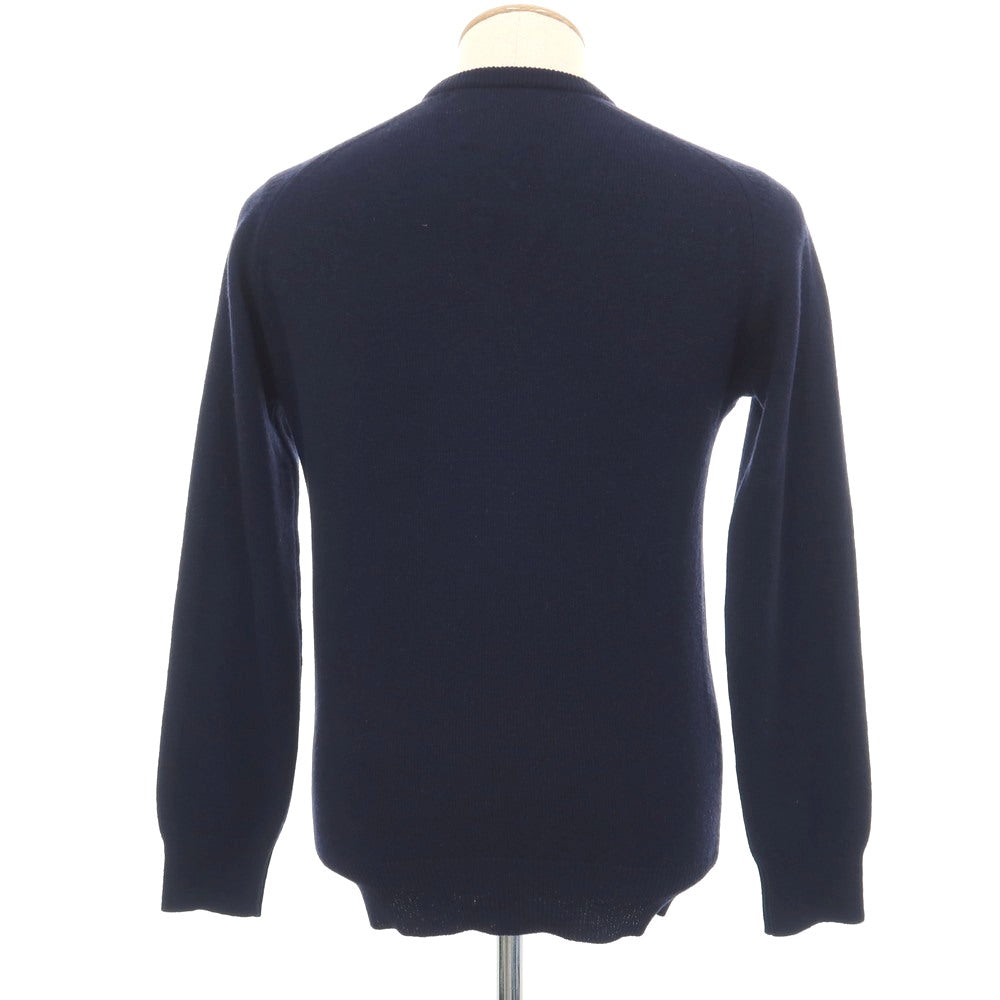 【中古】ライルアンドスコット LYLE&amp;SCOTT ピュア ラムズウール Vネック プルオーバーニット ネイビー【サイズS】【 状態ランクC 】【 メンズ 】