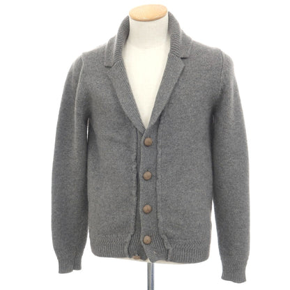 【中古】マウログリフォーニ Mauro Grifoni ウールアンゴラ カーディガン グレー【サイズ44】【 状態ランクB 】【 メンズ 】