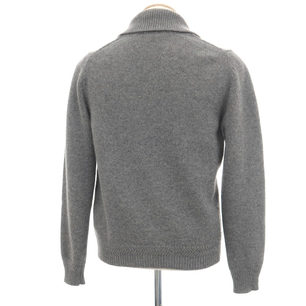 【中古】マウログリフォーニ Mauro Grifoni ウールアンゴラ カーディガン グレー【サイズ44】【 状態ランクB 】【 メンズ 】