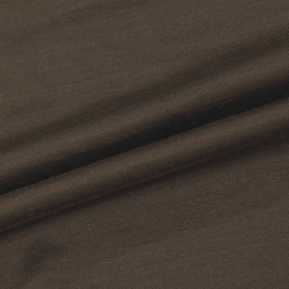 【中古】ジレリブルーニ Girelli Bruni コットン Vネック 半袖Ｔシャツ カーキブラウン【サイズ44】【 状態ランクC 】【 メンズ 】