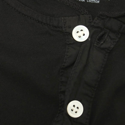 【中古】ディーティーイーインカリフォルニア DtE in California コットン ヘンリーネック 半袖Ｔシャツ ブラック【サイズM】【 状態ランクB 】【 メンズ 】