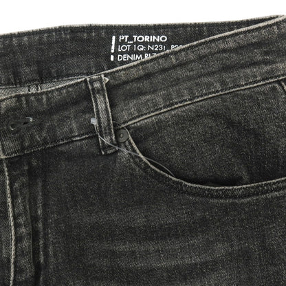 【中古】ピーティートリノ デニム PT TORINO DENIM SWING ストレッチ コットン デニムパンツ ジーンズ ブラック【サイズ30】【 状態ランクC 】【 メンズ 】