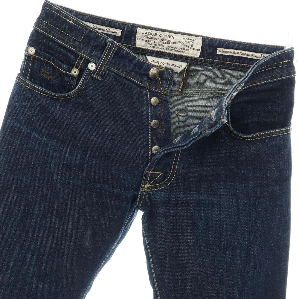 【中古】ヤコブコーエン JACOB COHEN J688 コットン デニムパンツ ジーンズ ネイビー【サイズ30】【 状態ランクB 】【 メンズ 】