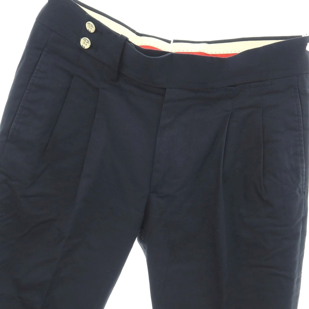 【中古】アントレアミ ENTRE AMIS o’mast ストレッチ コットン カジュアルスラックスパンツ ネイビー【サイズ31】【 状態ランクB 】【 メンズ 】