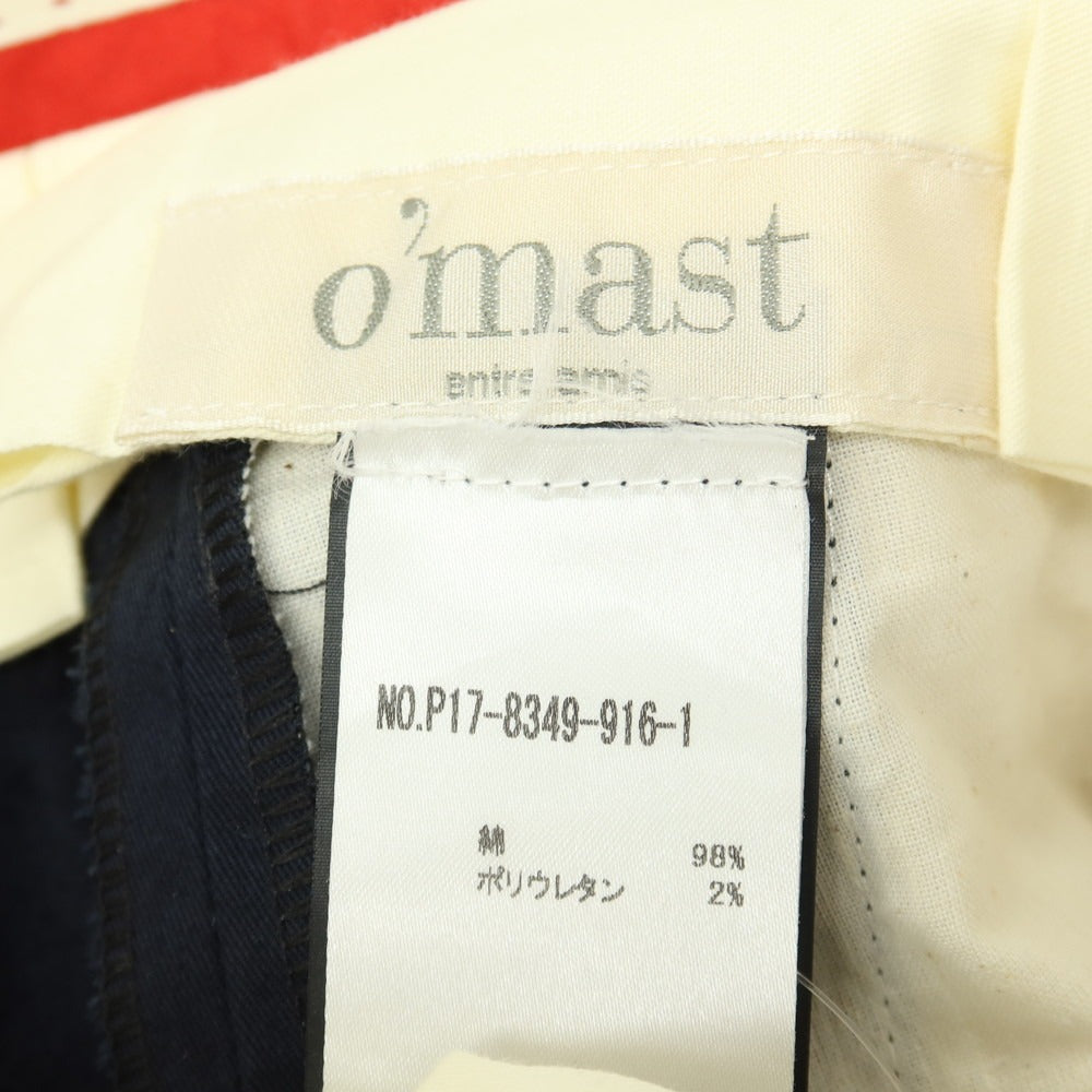 【中古】アントレアミ ENTRE AMIS o’mast ストレッチ コットン カジュアルスラックスパンツ ネイビー【サイズ31】【 状態ランクB 】【 メンズ 】