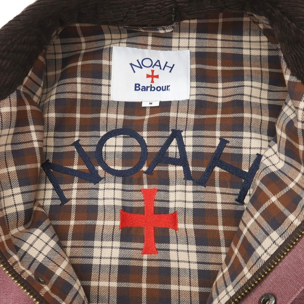 【中古】ノア NOAH × Barbour リサイクルコットン ビデイルジャケット フィールドジャケット ピンク【サイズM】【 状態ランクA 】【 メンズ 】