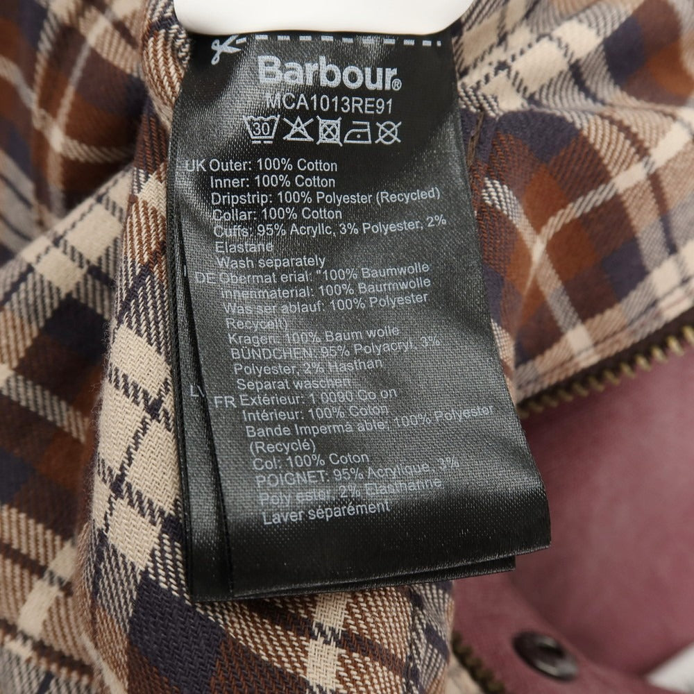 【中古】ノア NOAH × Barbour リサイクルコットン ビデイルジャケット フィールドジャケット ピンク【サイズM】【 状態ランクA 】【 メンズ 】