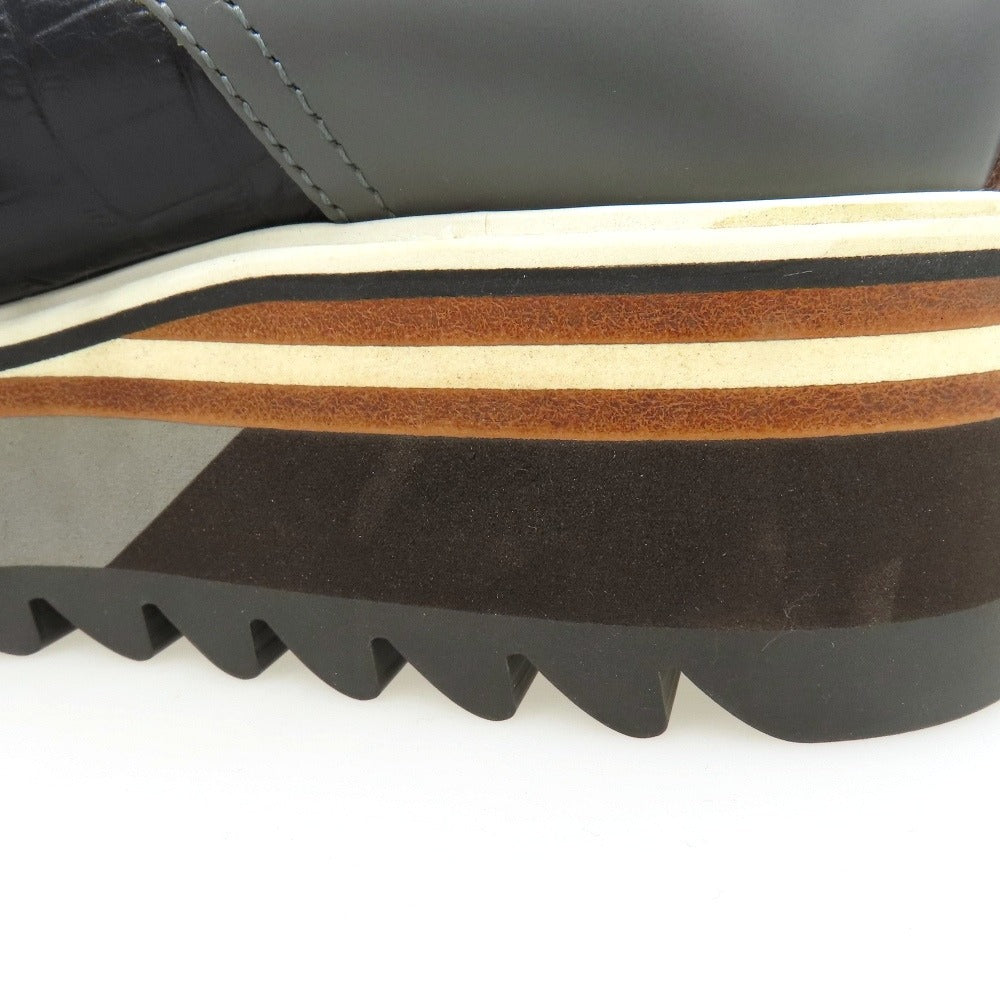 【中古】エンダースキーマ Hender Scheme mills レザー ダービーシューズ ブラックxグレー【サイズ3】【 状態ランクA 】【 メンズ 】