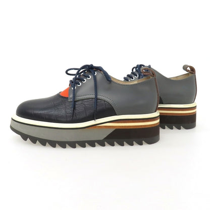 【中古】エンダースキーマ Hender Scheme mills レザー ダービーシューズ ブラックxグレー【サイズ3】【 状態ランクA 】【 メンズ 】