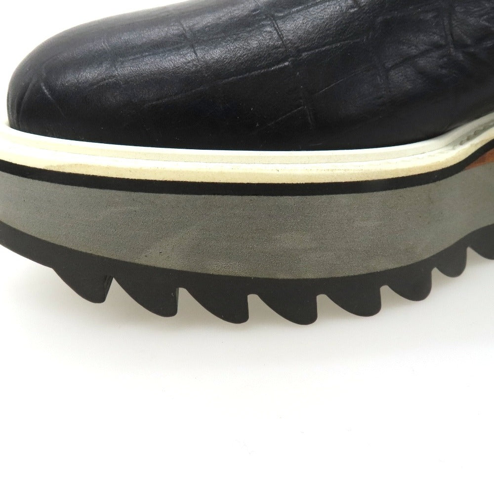 【中古】エンダースキーマ Hender Scheme mills レザー ダービーシューズ ブラックxグレー【サイズ3】【 状態ランクA 】【 メンズ 】