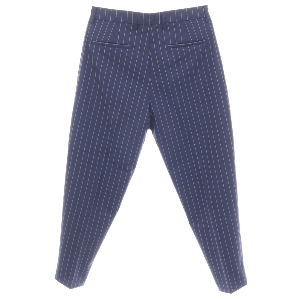 【中古】ニコラ ラダーノ NICOLA RADANO TIE YOUR TIE別注 ウール ストライプ ドレススラックスパンツ ライトネイビーxホワイト【サイズ48】【 状態ランクB 】【 メンズ 】