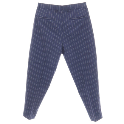 【中古】ニコラ ラダーノ NICOLA RADANO TIE YOUR TIE別注 ウール ストライプ ドレススラックスパンツ ライトネイビーxホワイト【サイズ48】【 状態ランクB 】【 メンズ 】
