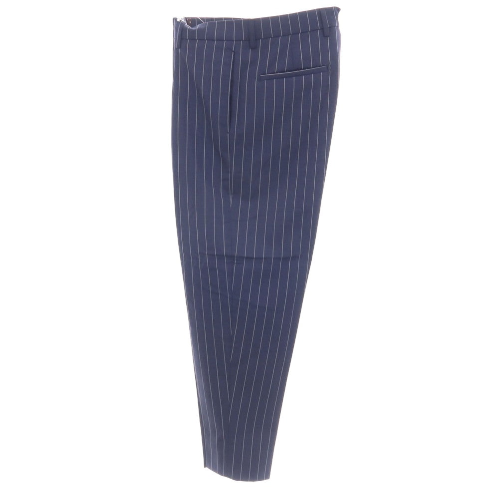 【中古】ニコラ ラダーノ NICOLA RADANO TIE YOUR TIE別注 ウール ストライプ ドレススラックスパンツ ライトネイビーxホワイト【サイズ48】【 状態ランクB 】【 メンズ 】