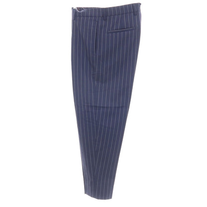 【中古】ニコラ ラダーノ NICOLA RADANO TIE YOUR TIE別注 ウール ストライプ ドレススラックスパンツ ライトネイビーxホワイト【サイズ48】【 状態ランクB 】【 メンズ 】