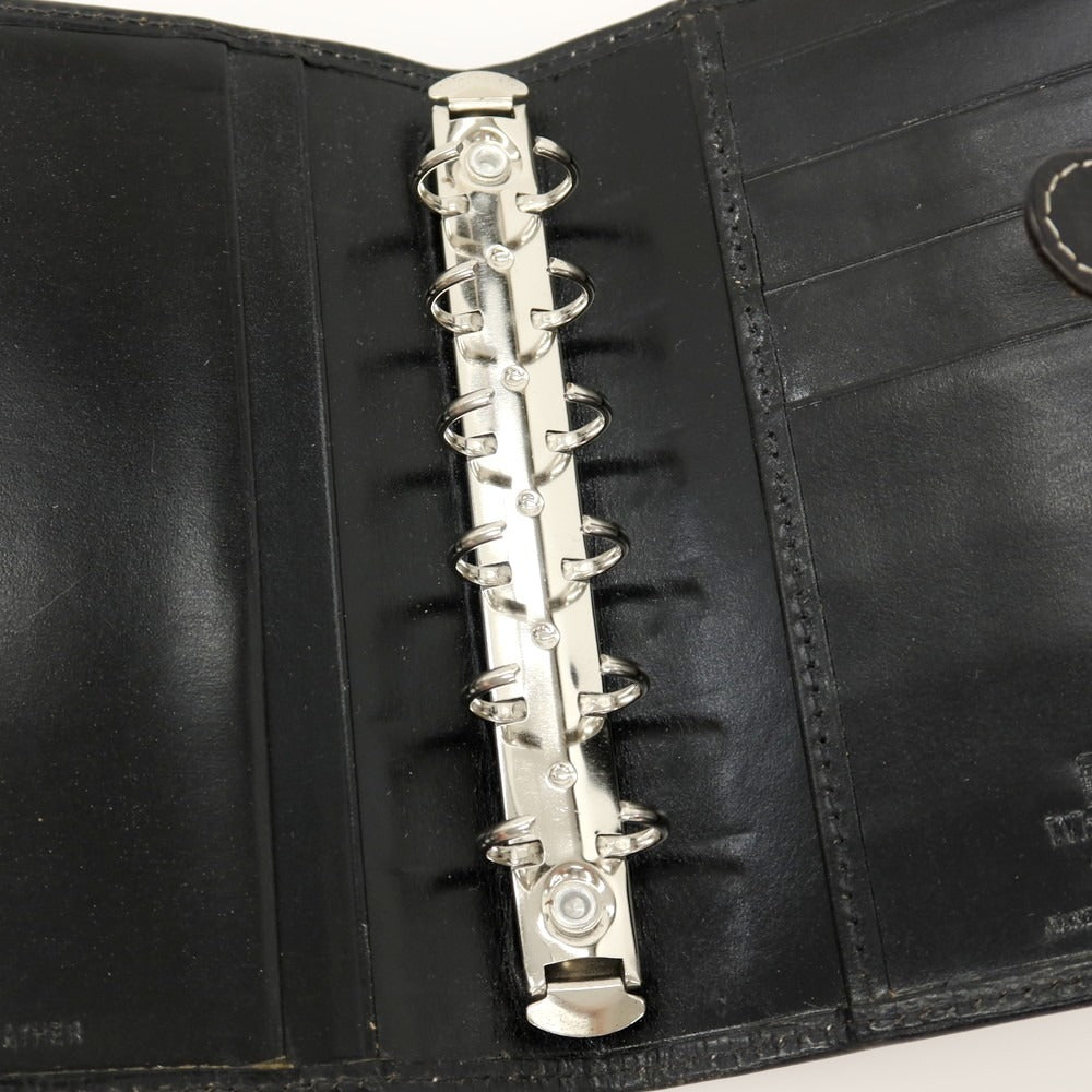 【中古】ホワイトハウスコックス Whitehouse Cox リージェントブライドルレザー 6穴 手帳カバー ブラック【 状態ランクC 】【 メンズ 】