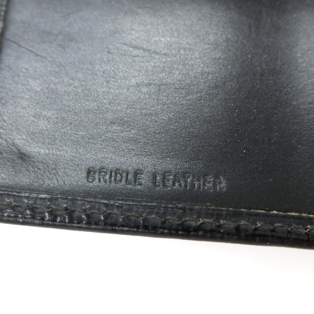 【中古】ホワイトハウスコックス Whitehouse Cox リージェントブライドルレザー 6穴 手帳カバー ブラック【 状態ランクC 】【 メンズ 】