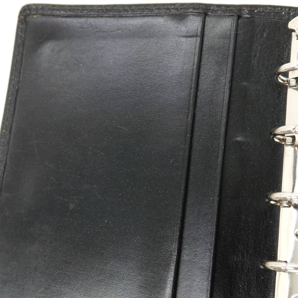 【中古】ホワイトハウスコックス Whitehouse Cox リージェントブライドルレザー 6穴 手帳カバー ブラック【 状態ランクC 】【 メンズ 】