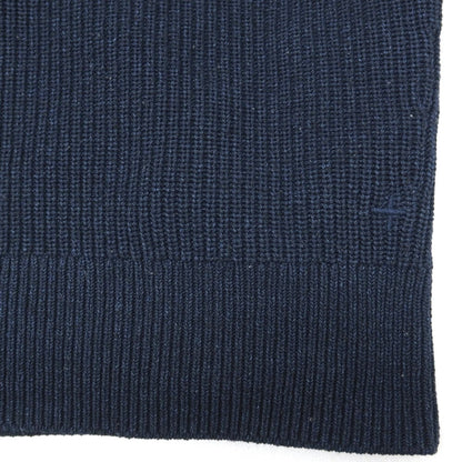【中古】クロスクローゼット crossclothet ポリエステル リブ編み タートルネック プルオーバーニット ネイビー【サイズ2】【 状態ランクC 】【 メンズ 】