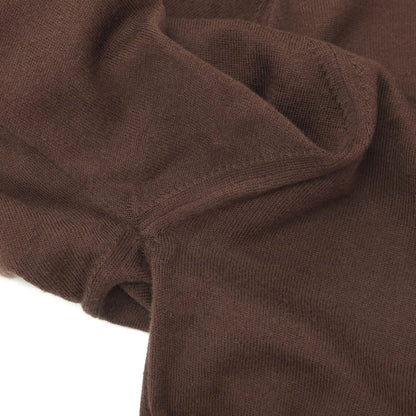 【中古】ジョンスメドレー JOHN SMEDLEY ハイゲージ シーアイランドコットン ニット カーディガン ブラウン【サイズM】【 状態ランクC 】【 メンズ 】
