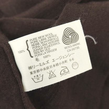 【中古】ジョンスメドレー JOHN SMEDLEY ハイゲージ ウール クルーネック プルオーバーニット ブラウン【サイズS】【 状態ランクB 】【 メンズ 】