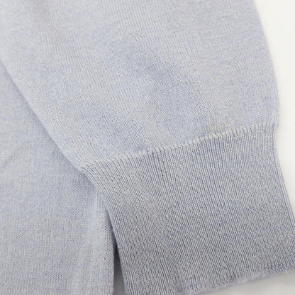 【中古】ジョンスメドレー JOHN SMEDLEY ハイゲージ ウールコットン クルーネック プルオーバーニット アイスグレー【サイズM】【 状態ランクB 】【 メンズ 】