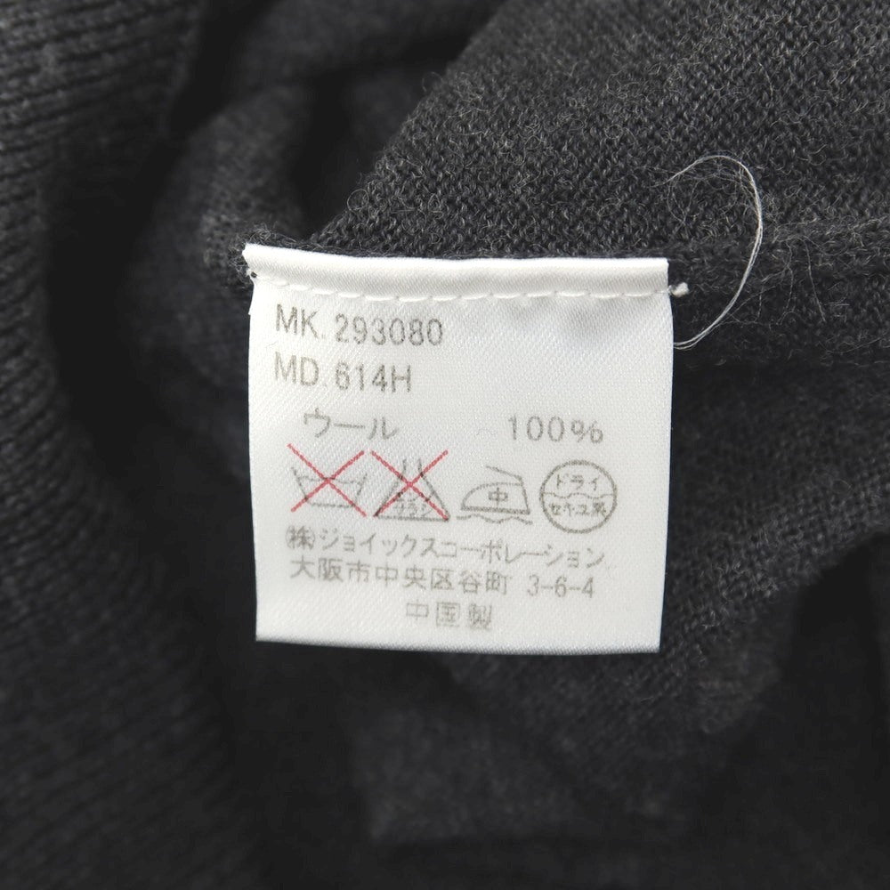 【中古】ポールスミス Paul Smith ハイゲージ ウール Vネック ニットベスト チャコール【サイズM】【 状態ランクB 】【 メンズ 】