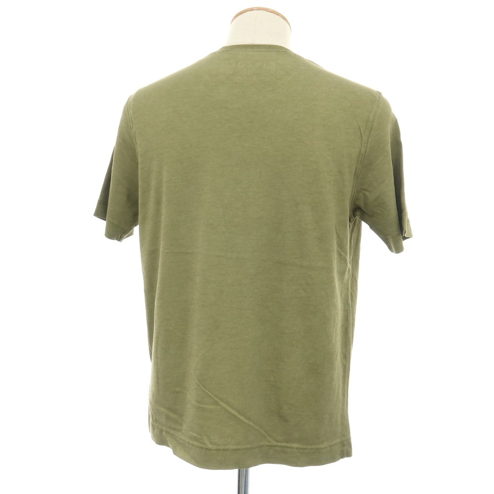 【中古】チルコロ1901 CIRCOLO 1901 コットン クルーネック 半袖Ｔシャツ オリーブ【サイズS】【 状態ランクA 】【 メンズ 】