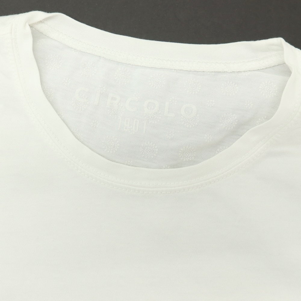 【中古】チルコロ1901 CIRCOLO 1901 コットン クルーネック 半袖Ｔシャツ ホワイト【サイズS】【 状態ランクB 】【 メンズ 】