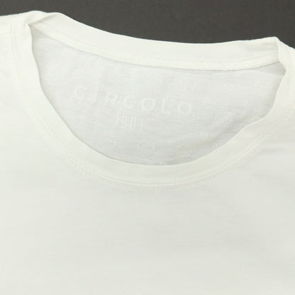 【中古】チルコロ1901 CIRCOLO 1901 コットン クルーネック 半袖Ｔシャツ ホワイト【サイズS】【 状態ランクB 】【 メンズ 】
