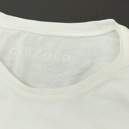 【中古】チルコロ1901 CIRCOLO 1901 コットン クルーネック 半袖Ｔシャツ ホワイト【サイズS】【 状態ランクB 】【 メンズ 】