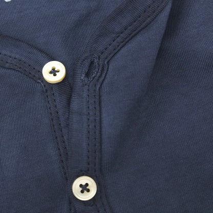 【中古】チルコロ1901 CIRCOLO 1901 コットン ヘンリーネック 半袖Ｔシャツ ネイビー【サイズS】【 状態ランクA 】【 メンズ 】