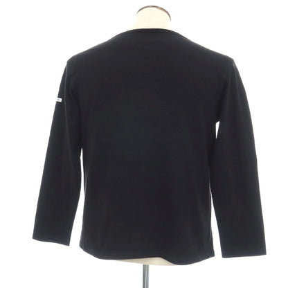 【中古】オーシバル ORCIVAL コットン ボートネック バスクシャツ 長袖Ｔシャツ ブラック【サイズ5】【 状態ランクC 】【 メンズ 】