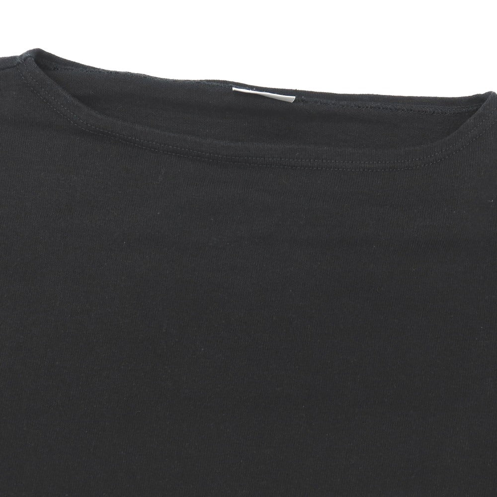 【中古】オーシバル ORCIVAL コットン ボートネック バスクシャツ 長袖Ｔシャツ ブラック【サイズ5】【 状態ランクC 】【 メンズ 】