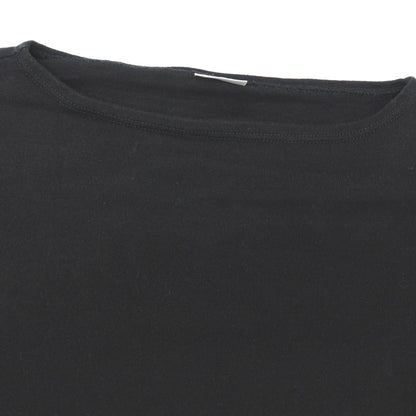 【中古】オーシバル ORCIVAL コットン ボートネック バスクシャツ 長袖Ｔシャツ ブラック【サイズ5】【 状態ランクC 】【 メンズ 】