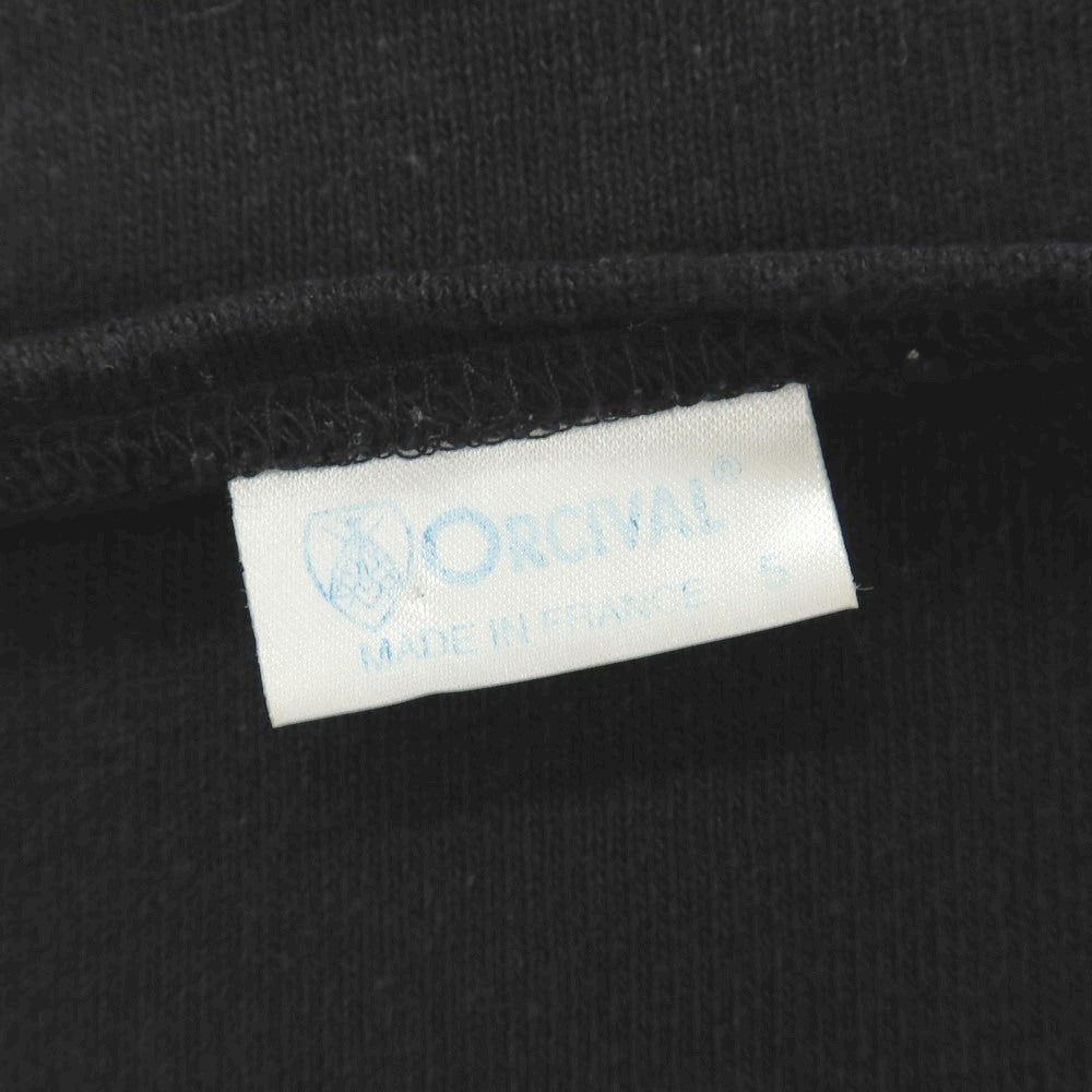 【中古】オーシバル ORCIVAL コットン ボートネック バスクシャツ 長袖Ｔシャツ ブラック【サイズ5】【 状態ランクC 】【 メンズ 】