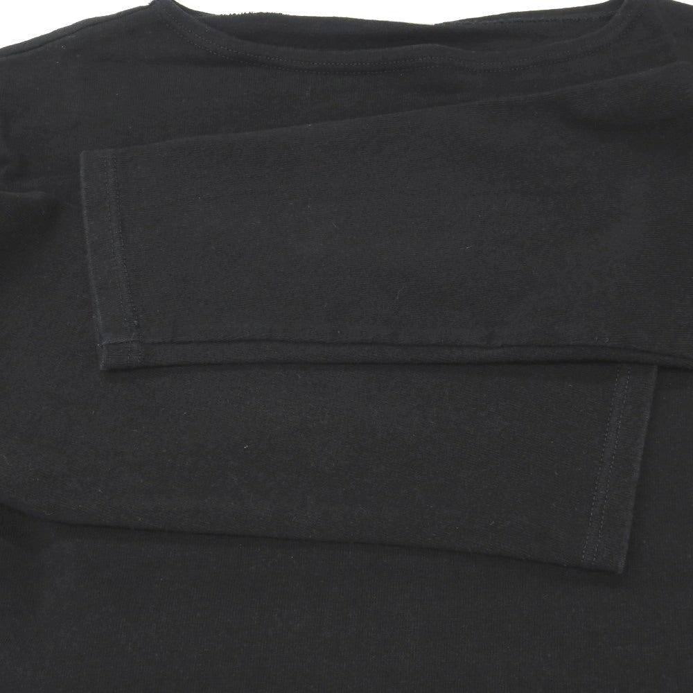 【中古】オーシバル ORCIVAL コットン ボートネック バスクシャツ 長袖Ｔシャツ ブラック【サイズ5】【 状態ランクC 】【 メンズ 】
