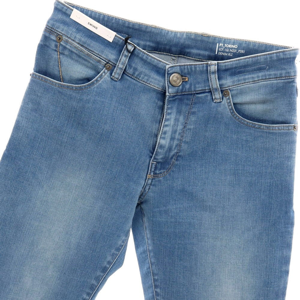 【中古】ピーティートリノ デニム PT TORINO DENIM SWING ストレッチ コットンリヨセルポリエステル デニムパンツ ジーンズ ブルー【サイズ29】【 状態ランクC 】【 メンズ 】